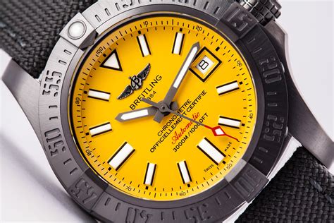 breitling seawolf yellow commenti|breitling avenger seawolf chrono.